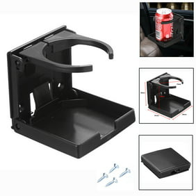 2-Pack Black Premium Quality Recessed Sturdy Black Folding Vehicle Adjustable Drink Cup Holder Zone Tech Recessed Folding Cup Drink Holder